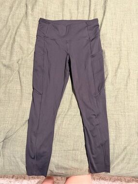 Black Size 8 Lululemon Fast and Free Leggings-Excellent condition